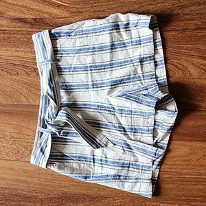 J.Crew Women's Striped Linen / Cotton Shorts NEW Size 6